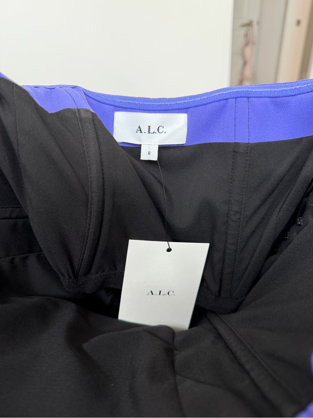 A.L.C. Strapless Gown in Vivid Violet - Picture 2 of 3